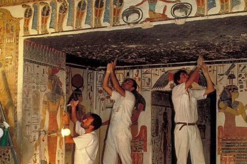 Tomba Nefertari Conservazione | Restauro e protezione delle pitture egizie originali